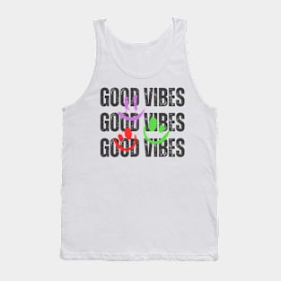 Good Vibes Smiley Faces Tank Top